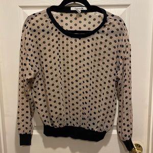 Forever 21 sheer polka dot top